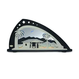 weigla günter gläser leuchtenherstellung weigla LED Schwibbogen/Lichterbogen"Bethlehem" Erzgebirge garantiert