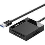 Ugreen card 30231 External CF MS SD - CompactFlash (CF Typ 1/CF+) (USB 3.0), Speicherkartenlesegerät, Schwarz