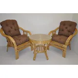 Rattani Rattanstuhl Rattangarnitur Rattangruppe Rio Rattansessel + Rattantisch