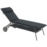 Lafuma Miami II Haut Gartenliege Stahl/BeComfort Dunkelgrau