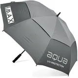 Big MAX I-Dry Aqua Golf Regenschirm mit UV Schutz - 100% Wasserdicht (Silber) - Klein