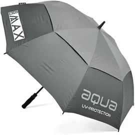 Big MAX I-Dry Aqua Golf Regenschirm mit UV Schutz - 100% Wasserdicht (Silber) - Klein