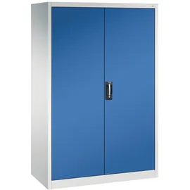 C+P Werkzeugschrank Metall 120,0 x 60,0 x 195,0 cm grau/blau 4 Fachböden abschließbar