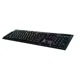 Logitech G915 LIGHTSPEED kabellose mechanische Gaming-Tastatur, Clicky GL-Tasten-Switch mit flachem Profil, LIGHTSYNC RGB, Ultraschlankes Design, 30+ Stunden Akkulaufzeit, Deutsches QWERTZ-Layout