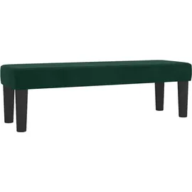 vidaXL Boxspringbett 200 x 200 cm Dunkelgrün