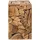 Beliani Beistelltisch 30 x 30 x 45 cm Braun/Bronze