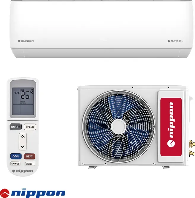 Inverter-Klimaanlage Nippon KFR 24DC Silver ION 3 + KFR 24DC – 24 000 BTU, A++ Cooling