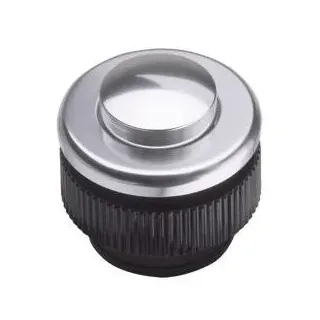 Grothe Klingeltaster rund 11,5mm Knopf alu, Hülse alu PROTACT 310 AL
