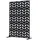 Vevor Paravent 120 x 50,8 x 183 cm Schwarz Metall