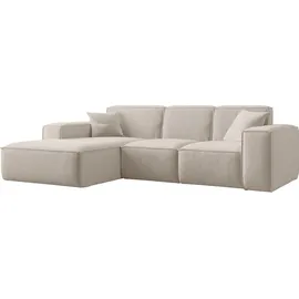 kaiser möbel Ecksofa L-Form Siena Stoff Maloy Beige Rechts - Beige