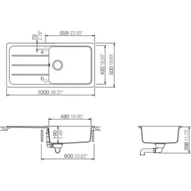 Schock Formhaus D-100L Einbau nero + Excenterbetätigung