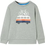 vidaXL Kinder-Sweatshirt Hellkhaki Melange 92