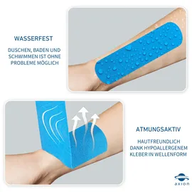 Axion axion® Kinesiologie Tape Blau – 500 x 5 cm 1 St Bandage(s)
