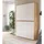 inn.furn Mehrzweck Schuhschrank 105 x 175 x 37 cm Weiß/Eiche