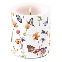 AMBIENTE Kerze 10cm Butterfly garden 19319335