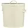 ib laursen Metall Eimer mit Deckel, 25 x 22 x 24 cm, creme