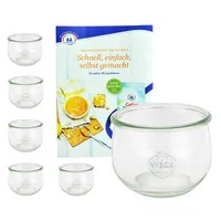 Mambocat 6er Set Weck Gläser 580ml Tulpengläser 1/2L inkl.