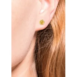 Amor Ohrstecker Rose gelbgoldfarben 2034101 0,6 cm