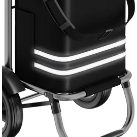 Tectake Einkaufstrolley Schwarz 46 x 38