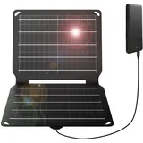 FlexSolar 10 W tragbares Solarpanel-Ladegerät ,wasserdichtes IP67 faltbares Solarpanel mit USB-Anschluss kompatibel mit iPhone Xs/X/8/7,iPad,Camping,Rucksackreisen,E-10,E-10W,Fold: 7.6x 8.8x 0.7 inch