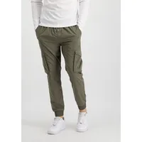 Alpha Industries Nylon Cargo Jogger Freizeithose für Herren Dark Olive