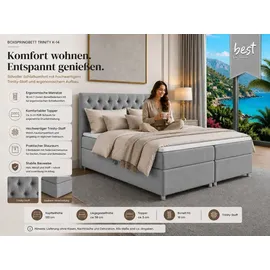 Best For Home Trinity 160 x 200 cm Grau