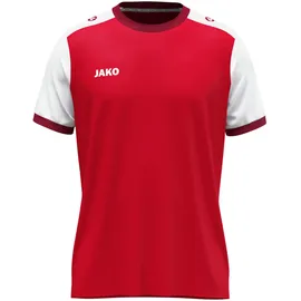 Jako Dynamic kurzarm rot/weiß/dunkelrot, 164