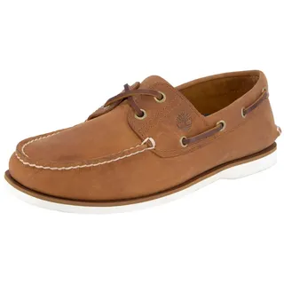 Boat 2 Eye apricot buff 9 Wide Fit