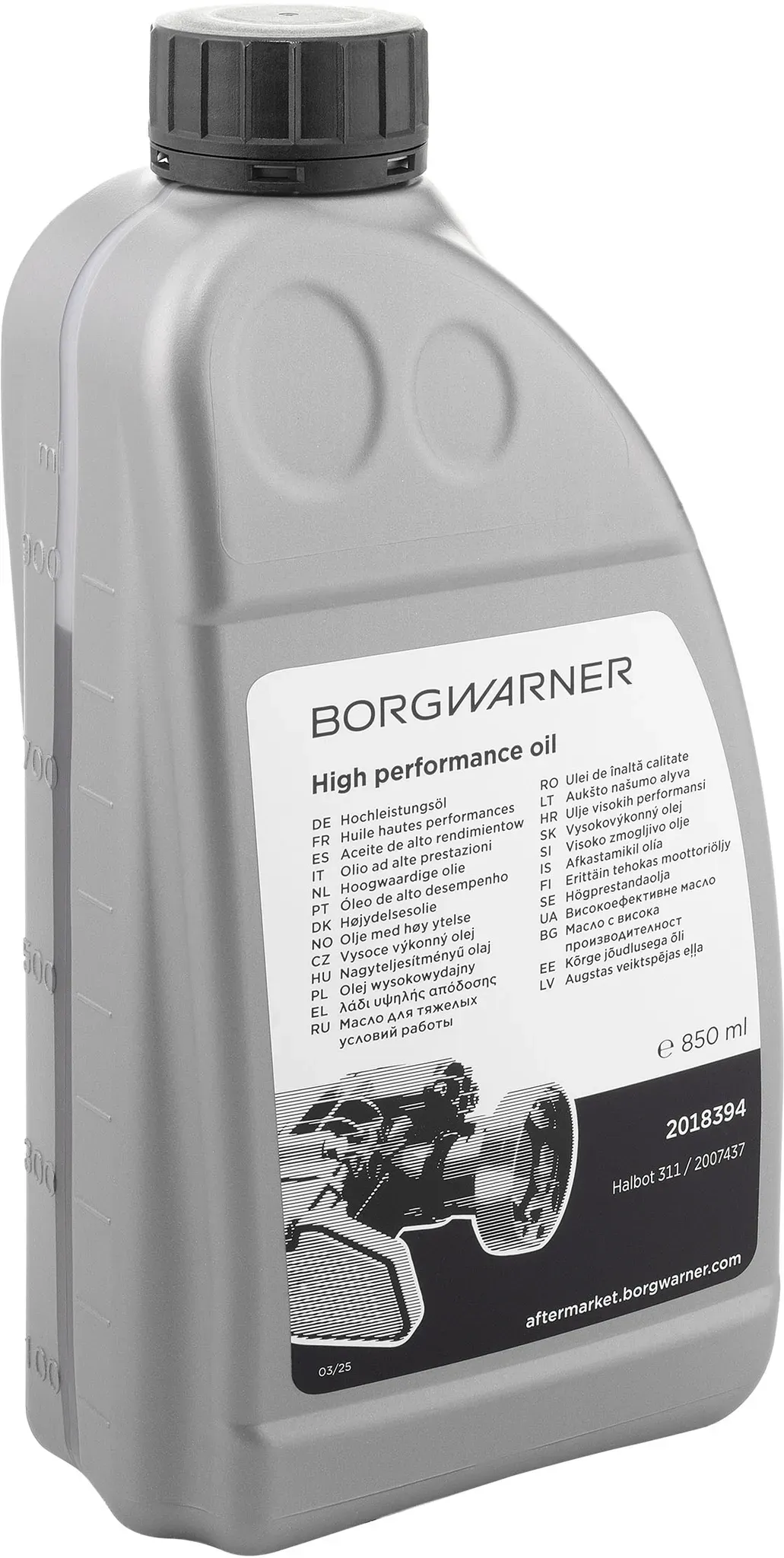 BORGWARNER Öl, Lamellenkupplung-Allradantrieb Gen V/VI [0,850L] ds2018394 0.85l für Volvo VW LAND ROVER
