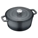 Berndes B.IRON Gusseisen rund 24 cm 3,75 Liter schwarz INDUKTION