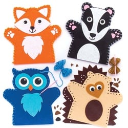 Handpuppe Waldtiere zum Nähen (pro Set 4) Flecht und Weben Bastelsets