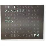 build-yours WordClock Jupiter Stainless Steel - Digital LED Wall Clock - Wortuhr mit gelaserter Edelstahlfront in ENGLISCH | Designer Word Clock for Home and Office