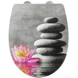WENKO WC-Sitz »Water Lily«, Thermoplast, oval,  mit Softclose-Funktion - bunt