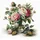 Luca-S Kreuzstich Stickpackung Vase mit Rosen Zählmuster
