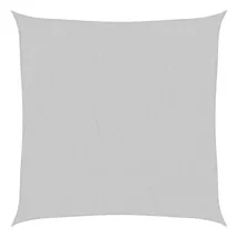 vidaXL Sonnensegel Hellgrau 5x5 m 100% Polyester Oxford