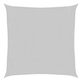 vidaXL Sonnensegel Hellgrau 5x5 m 100% Polyester Oxford