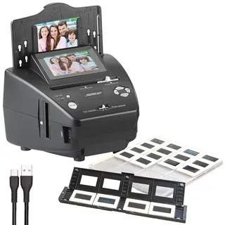 Somikon Scanner: Foto-, Dia- & Negativscanner mit Display, ganz ohne PC, 2850 DPI, 20MP (Fotos digitalisieren, Digitalisierer, Gerät)