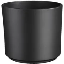 Dehner Keramik-Übertopf Nele, rund, dunkelgrau