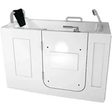 Sitzwanne Whirlpool Badewanne mit Tür S07WP-TH-B-L 140x76cm