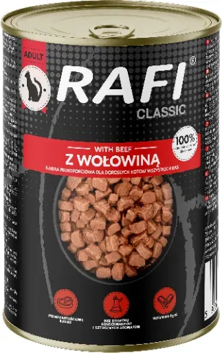 DOLINA NOTECI RAFI Cat Häppchen mit Rindfleisch in Sauce - 415g