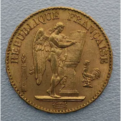 Goldmünze 20 Francs Engel-Republik (Frankreich)
