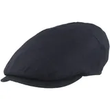 Breiter Herren Schiebermütze, Flatcap, Schirmmütze, 100% Leinen, Futter 100% Baumwolle, Leicht & Bequem Marine 60 - 60