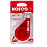 KORES - Roll On: Korrekturroller Maus zur Trockenkorrektur in ergonomischer Form, Einzelpackung, 15m x 4,2 mm