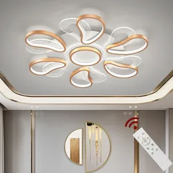 Eurotondisplay LED Deckenlampe 2139-6MS 82cm rosagold lackierte Metallrahmen Fernbedienung Lichtfarbe/Helligkeit einstellbar dimmbar A+