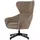 bene living Ohrensessel Marconia Textil 75 x 109 x 80 cm Braun drehbar