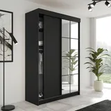 kier furniture Schiebetürenschrank Lamaro 138 x 205 x 59 cm Schwarz