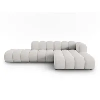 Micadoni Ecksofa Lupine, modular offen 5-Sitzer grau