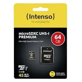 Intenso microSD UHS-I Premium 64 GB + SD-Adapter