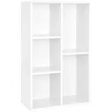 VASAGLE Bücherregal weiß 50,0 x 24,0 x 80,0 cm