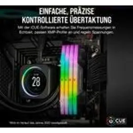 Corsair Vengeance RGB - DDR5 - Kit - 32 GB: 2 x 16GB, 7200 MHz, DDR5-RAM, DIMM), RAM, Schwarz